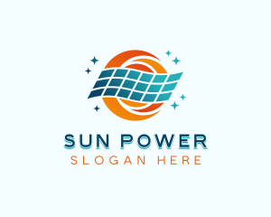 Solar - Sustainable Solar Panel logo design