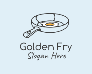 Frying - Egg Frying Pan logo design