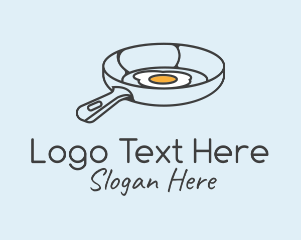 Gourmet - Egg Frying Pan logo design