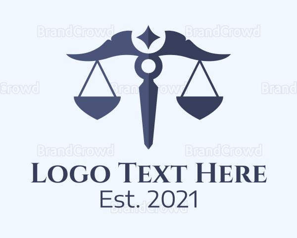 Libra Zodiac Scale Logo