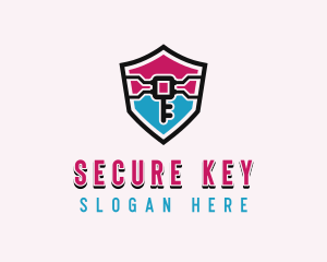 Password - Key Cyber Security logo design