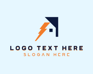 Voltage - Lightning Power House logo design