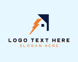 Power - Lightning Power House logo design