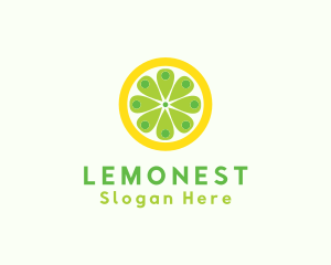 Lemonade - Lemon Location Pin logo design