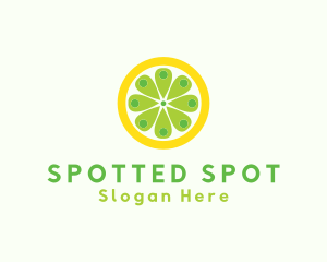 Lemon Location Pin logo design