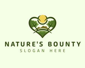 Heart Natural Environment logo design