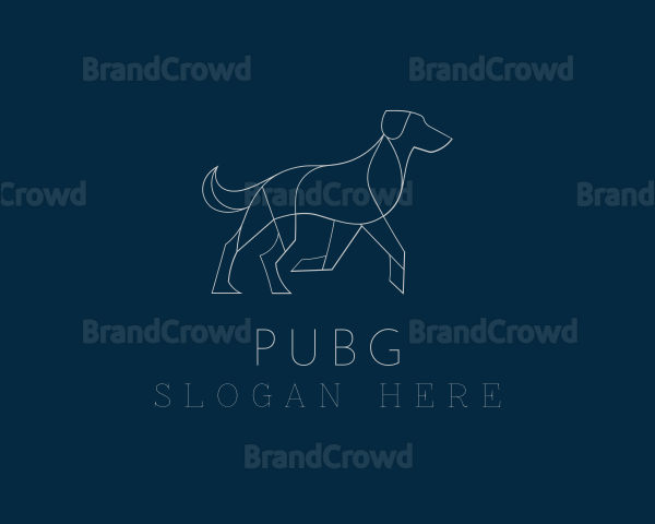 Walking Puppy Dog Logo