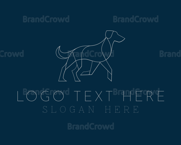 Walking Puppy Dog Logo