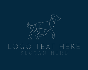 Gray - Walking Puppy Dog logo design