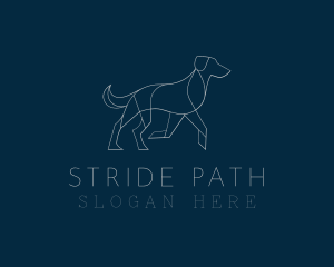 Walking Puppy Dog  logo design