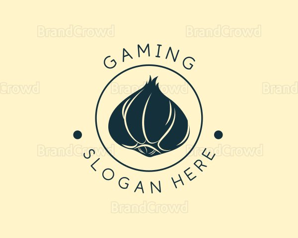 Minimalist Garlic Spice Logo