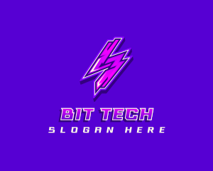 Thunderbolt Tech Electricity logo design