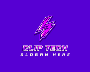 Thunderbolt Tech Electricity logo design