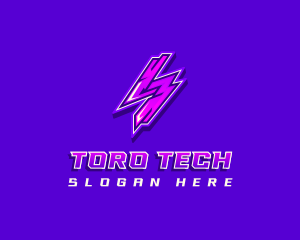 Thunderbolt Tech Electricity logo design