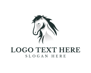 Stallion - Elegant Horse Wildlife logo design