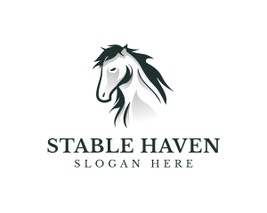Riding - Elegant Horse Wildlife logo design