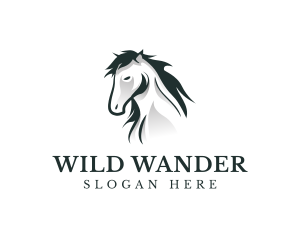 Elegant Horse Wildlife logo design