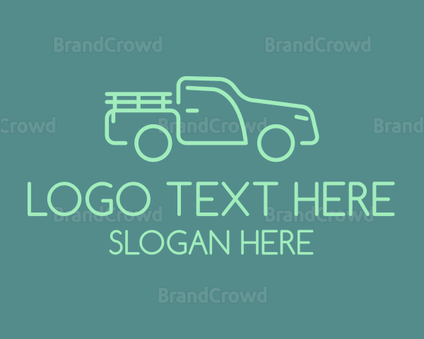 Green Farm Pickup Truck Logo