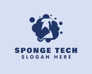 Sponge - Spray Bottle Sponge Suds logo design