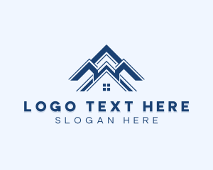 Construction - Roofing Residential Property logo design