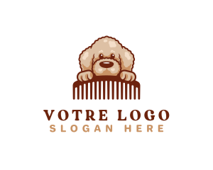 Poodle Dog Comb Logo