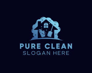 Housekeeping Sanitation Cleaning logo design