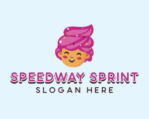 Ice Cream Sundae Dessert Logo