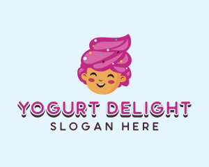 Yogurt - Ice Cream Sundae Dessert logo design