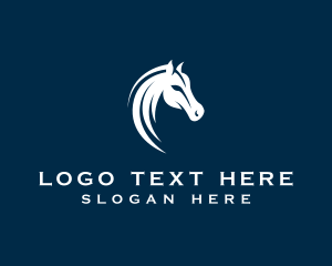 Bronco - Horse Equestrian Stallion logo design