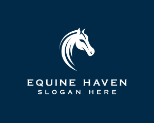 Horse Equestrian Stallion logo design