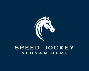 Jockey - Horse Equestrian Stallion logo design