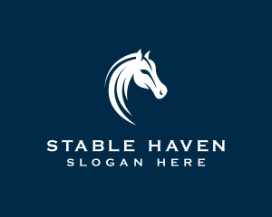 Horse Equestrian Stallion logo design