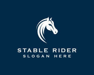 Horse Equestrian Stallion logo design