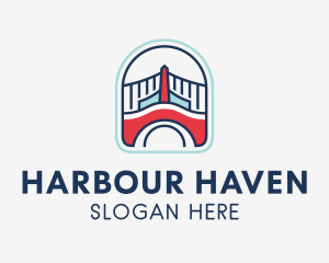 Harbour - Harbour Bridge Structure logo design