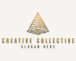 Creative Architect Pyramid logo design