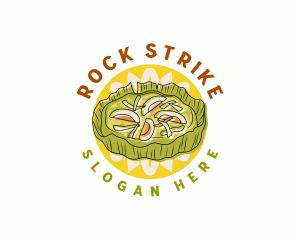 Steamed Cake Food Logo