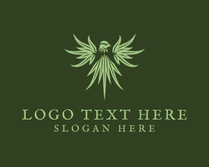 Cbd - Eagle Weed Marijuana logo design