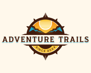 Travel Navigation Compass logo design