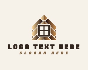 Flooring - Wooden Tile House logo design