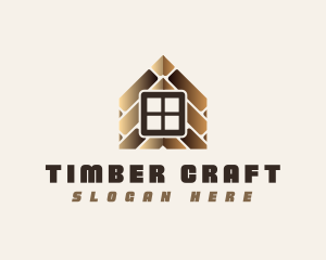 Wooden - Wooden Tile House logo design