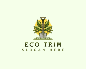 Eco Shovel Plant logo design