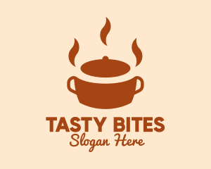 Meal - Brown Hot Pot logo design