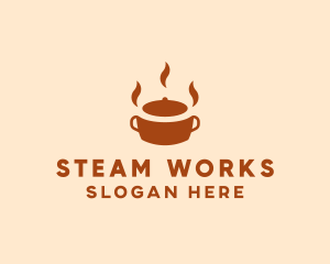 Brown Hot Pot logo design