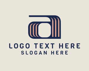 Lettering - Retro Letter A Company logo design