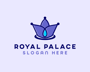 Crown Spa Droplet logo design