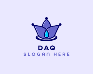 Regal - Crown Spa Droplet logo design