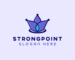 Pageant - Crown Spa Droplet logo design