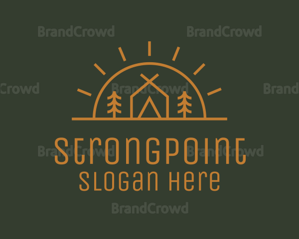 Camping Camp Tent Logo