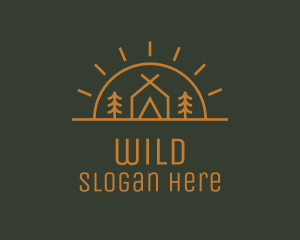 Scene - Camping Camp Tent logo design
