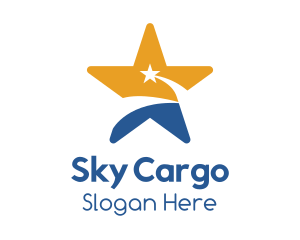 Sky Shooting Star logo design